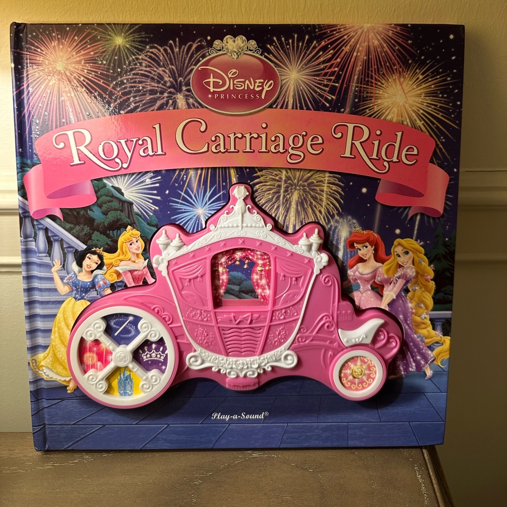 Disney Play A Sound Royal Carriage Ride book with battery